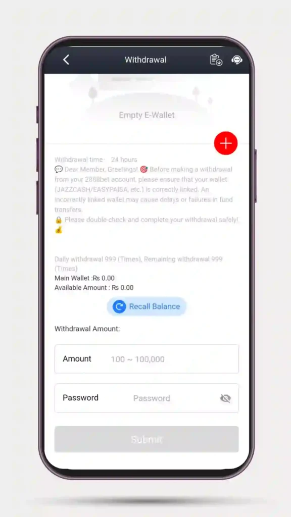 2888Bet Game Withdrawal Method 
